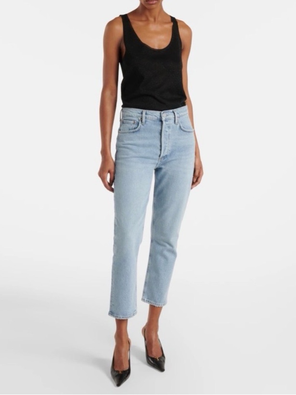 AGOLDE Riley Crop Jean | 27 | Light Wash